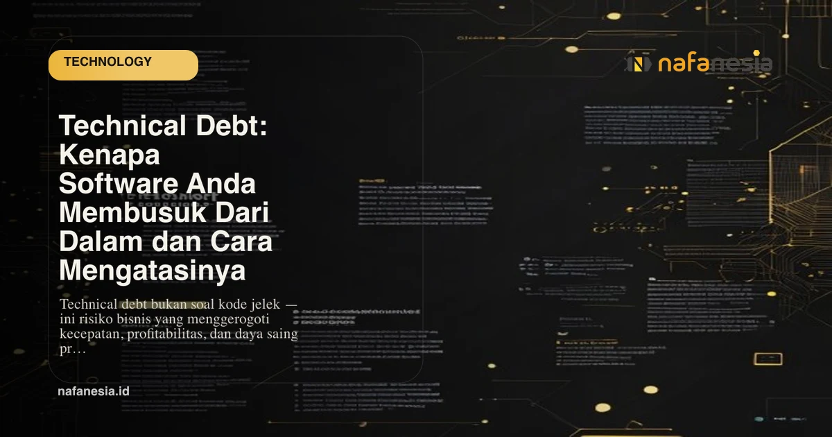 Technical Debt: Why Your Software Is Rotting From the Inside — and How to Fix It